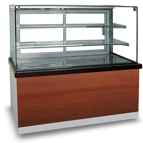 Comptoir réfrigéré de pâtisserie ventilé - 2 étagères - vitre verticale - +0°/+8°C - BGB0301_0