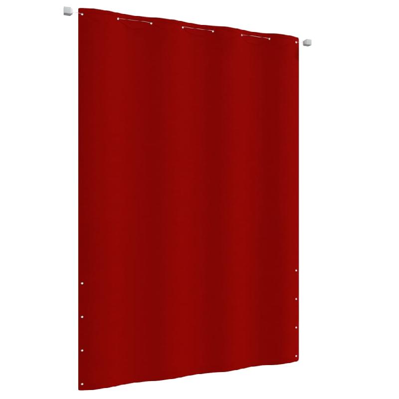 ÉCRAN DE BALCON BRISE PARE VUE PROTECTION CONFIDENTIALITÉ 160 X 240 CM TISSU OXFORD ROUGE 02_0010351_0