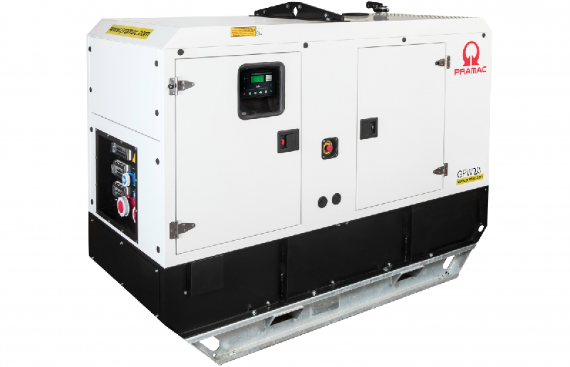 Groupe électrogène diesel triphasé insonorisé 17,6 kW GPW 20 P - PRAMAC - BP200TPAX0J_0