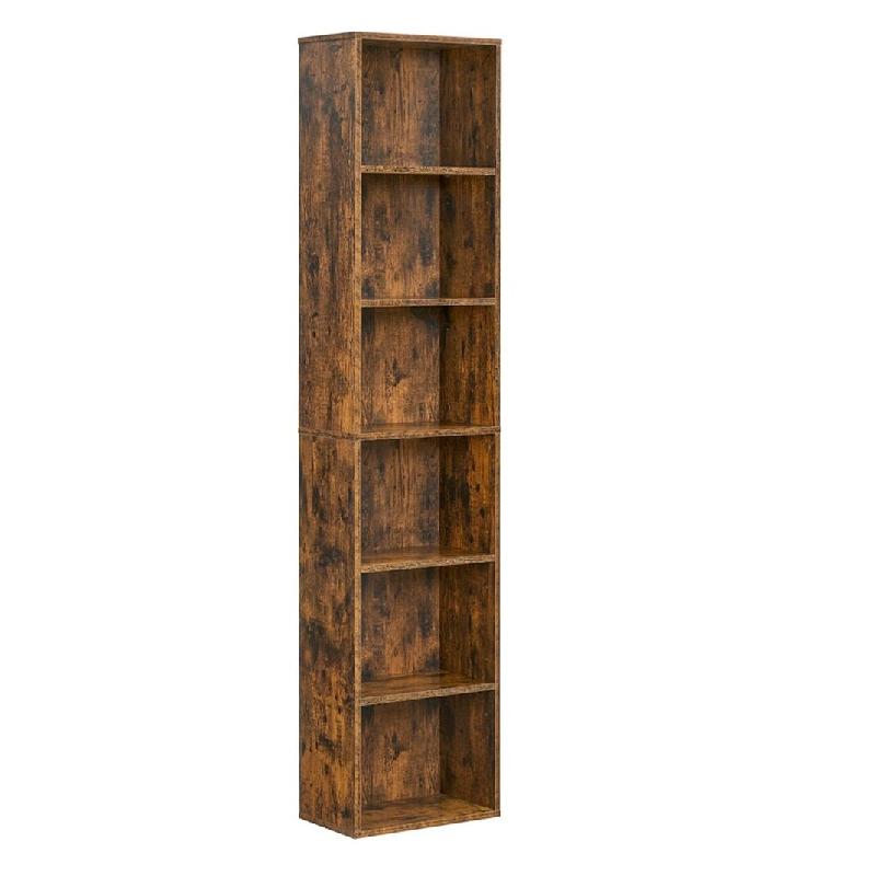 Helloshop26 - Bibliothèque étagère de rangement 6 niveaux meuble cube pour salon bureau chambre style scandinave 40 x 24 x 1785 cm 12_0004249 - 300_0