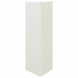 Helloshop26 - Jardinière bac lit surélevé plantes fleurs terrasse jardin triangulaire 30 x 26 x 75 cm acier blanc 02_0038803 - 3000217659050_0