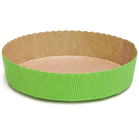 MOULE DE CUISSON PÂTISSERIE D.15.5X3.5 CM PAPIER VERT (VENDU PAR 270)