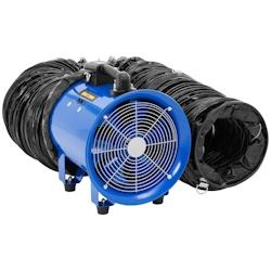 MSW - MSW MSW-CTFB-25H10 Ventilateur de chantier 180 W 2700 m3/h Ø 280 mm 10 m Tuyau Ventilateur axial Ventilateur de construction - 4062859238160_0