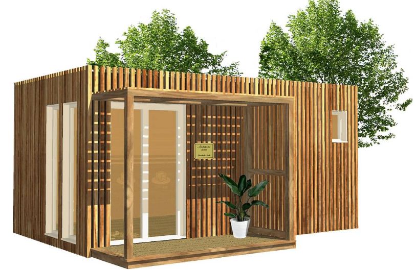 Bureau de jardin 15m²