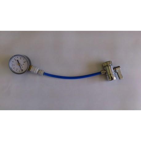 Testeur de pression d'eau - Manomètre 0-10 bars - Embout adaptable robinet_0