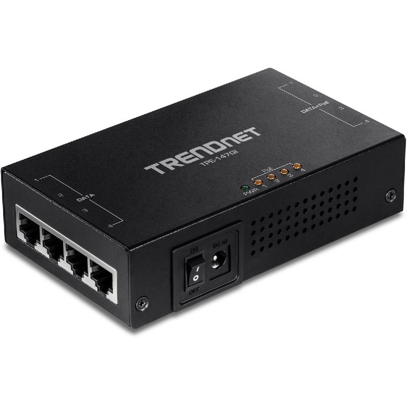 TRENDnet TPE-147GI Injecteur PoE+ Gigabit 65W à 4 ports_0