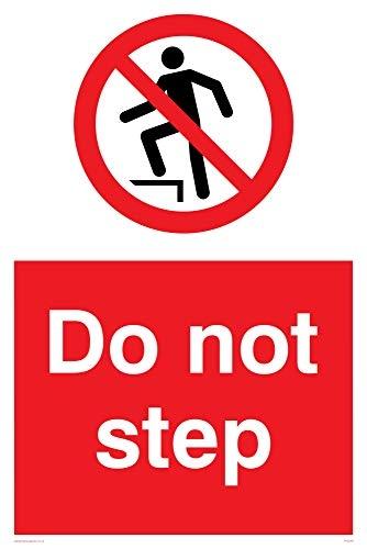 VIKING SIGNS PV5249-A2P-AC''NE PAS STEP'' SIGN, ALUMINIUM COMPOSITE, 6_0