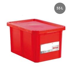 Bac HACCP rectangulaire GILAC 55 L avec couvercle - 3001458144145_0