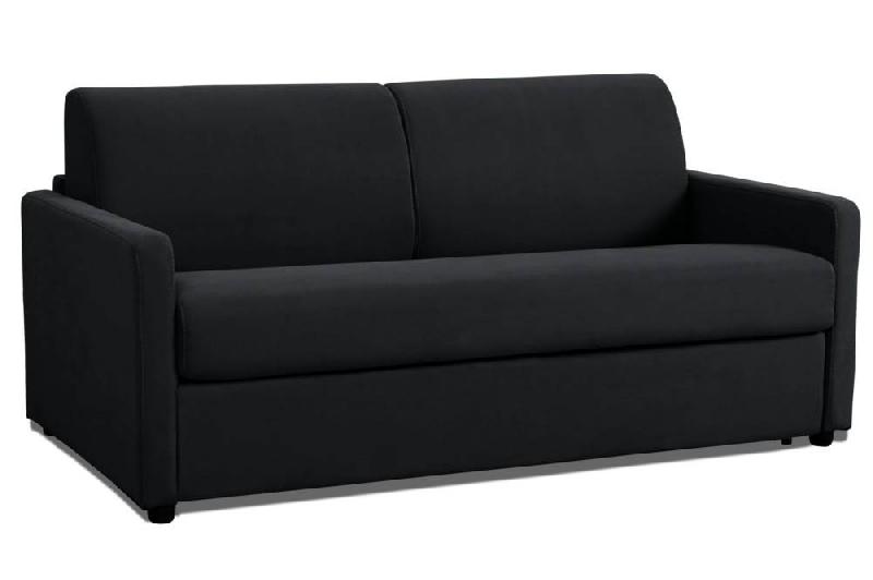 CANAPÉ CONVERTIBLE DAY EXPRESS MONO ASSISE MATELAS 14CM POLYURÉTHANE NOIR_0