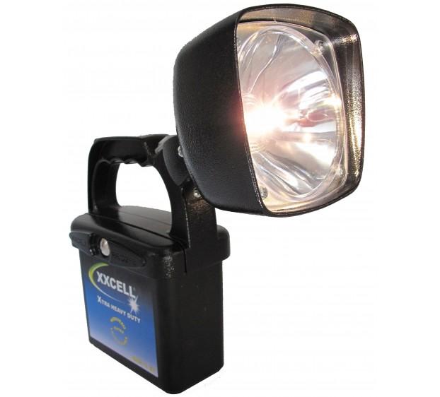 Éclairage de chantier - Lampe torche phare professionnelle en alliage d'aluminium avec ampoule Krypton 4.8V_0
