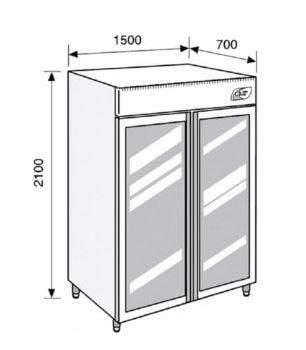 Congélateur Lacta'Box LF 1365 - Simple température - 625L - +5° à -30°C - Traçabilité optimisée_0
