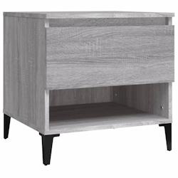 Décoshop26 - Table d'appoint table basse avec tiroir 50 x 46 x 50 cm bois d'ingénierie gris DEC032535 - gris 3000259027183_0