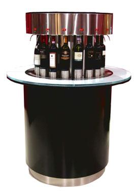 Distributeur de vins Enoround Classic - modèle Enoline 4 - 16 bouteilles en cercle - self-service à température ambiante_0