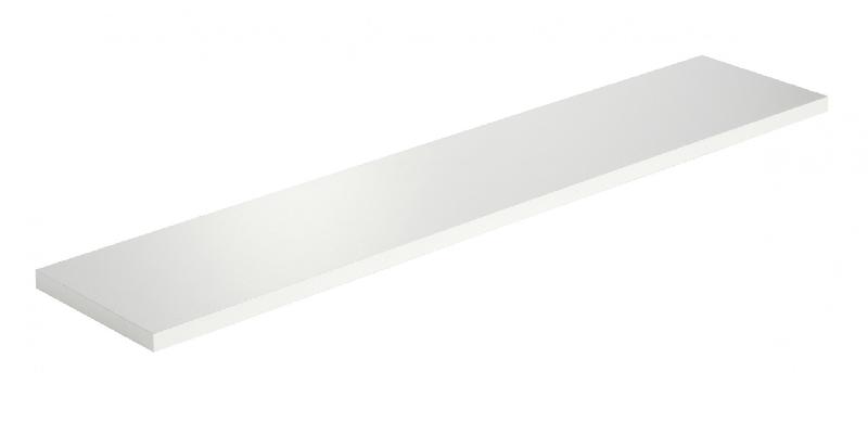 Étagère murale blanc - l.80 x p.18 cm - épaisseur 18 mm - MDF mat avec finition lisse_0
