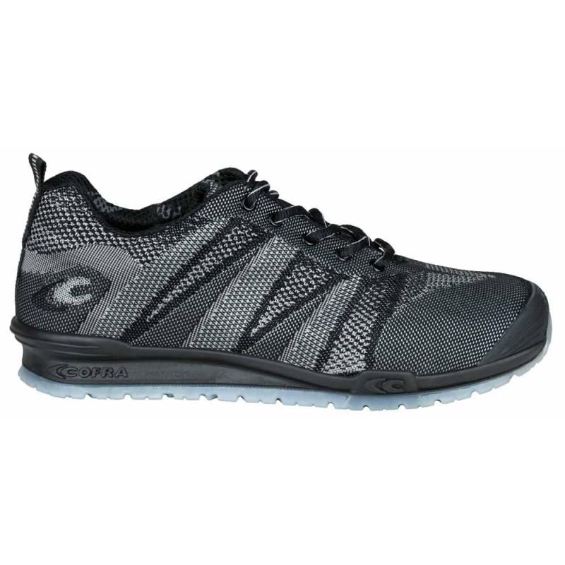 Chaussures de sécurité basses Fluent Black/Black S1 P SRC - Protection renforcée avec embout aluminium 200J et semelle anti-perforation_0