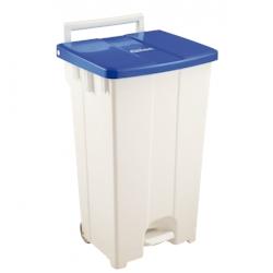 GILAC Collecteur à pédale 2 roues + couvercle - 100 L - Bleu G614422 - bleu G614422_0