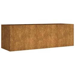 Helloshop26 - Jardinière bac lit surélevé plantes fleurs terrasse jardin de jardin 120 x 40 x 40 cm acier corten marron 02_0039342 - 3000218464882_0