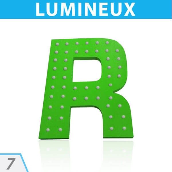 Lettre éclairage direct Leds - lettrage 3D en aluminium - Direct Enseignes - 820x4225 mm_0