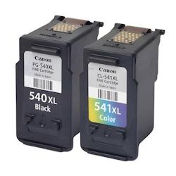 Pack de 2 cartouches d'encre authentiques Canon 540/541XL  Noir et couleurs - programme SECOND - multicolore 3701352377952_0