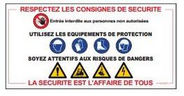 Panneau multi-informations - Support plastique alvéolé - Traité anti-UV - Dimensions 800x400 mm_0