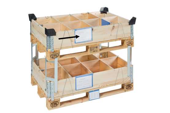 Porte étiquette A5 pour réhausse pliante en bois - 5901000PM_0
