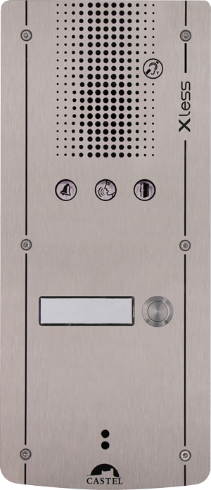Portier GSM audio anti-vandale 1 bouton d'appel - Conforme loi Handicap - XLESS AUDIO 1B_0