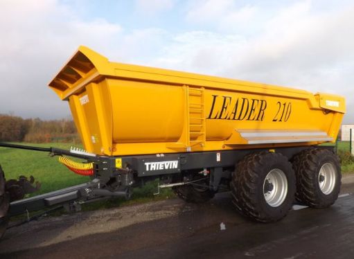 Remorque tp leader 210 - benne pour poids lourd - thievin - ptac : 29 t_0
