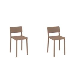 RESOL LISBOA Tabouret Bas Intérieur, Extérieur Set 2 Sable - beige 21492_0