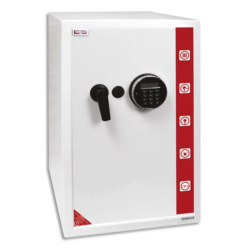 Reskal coffre de sécurité se4 premium 78 litres blanc, serrure électronique - dim : l39 x h60,5 x p41 cm_0