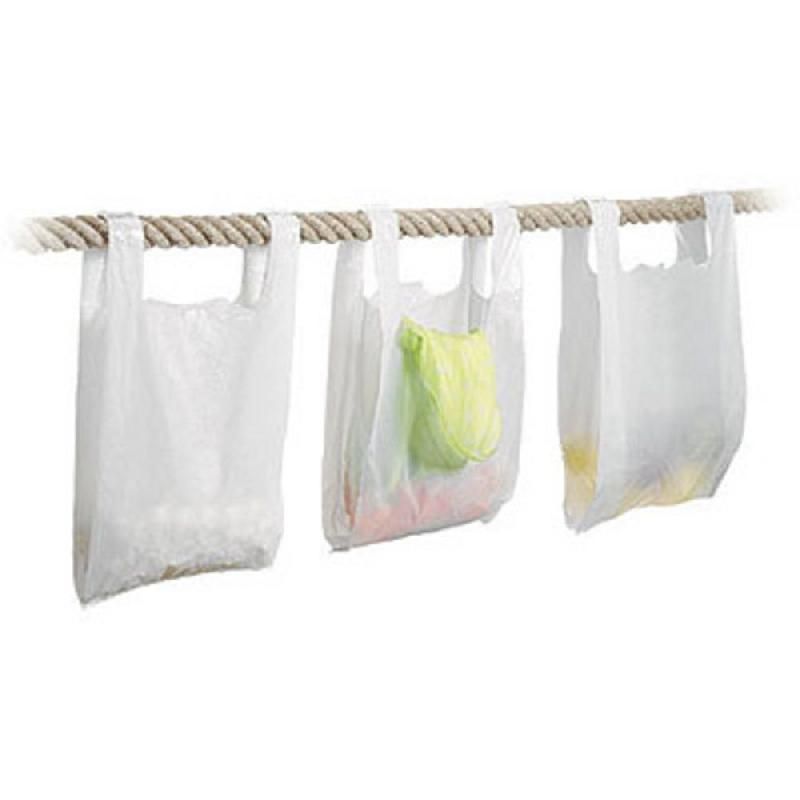 SACS PLASTIQUE À BRETELLES 26 X 45 CM (LOT DE 1000)