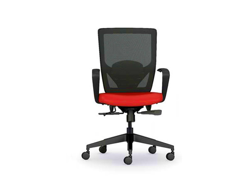 Siège de bureau Juno - tissu, couleurs variées, mécanisme synchrone et support lombaire ajustable_0