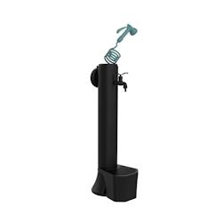 Fontaine d'extérieur Sined Schwarze Gartenfontäne PRO, modèle Tritone-pro - noir - double raccordement à l'eau, panier intégré, tuyau de 7,5 m_0