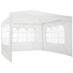 Tectake Tonnelle Baraban 3 x 3 m avec 3 éléments latéraux - blanc -404812 - blanc acier 404812_0