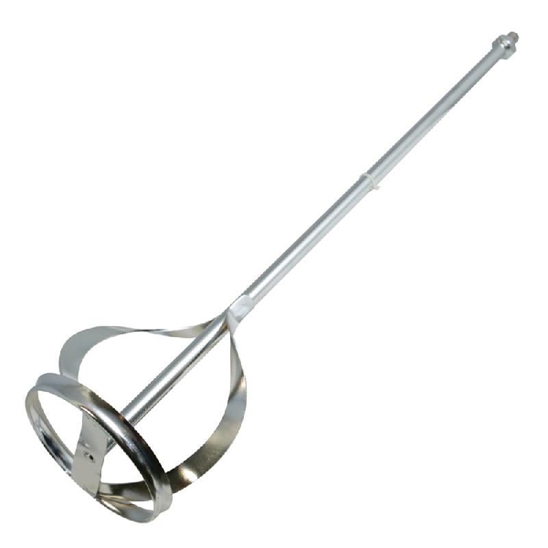 Pale de mélange galvanisée 600 x 140 mm - Silverline 675199 - Filetage M14 pour mélangeurs électriques_0