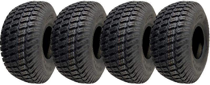 15x6.00-6 Grass Tyres 4ply Turf Ride on Lawnmower Wanda P332 Tubeless (Set of 4)_0