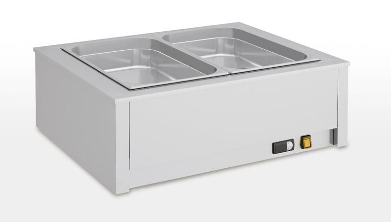 Bain-marie de table professionnel à sec - BMMS-2GN - 2xGN1/1 - Dimensions 790x650x280 mm_0