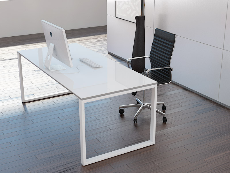 Bureau de direction professionnel avec plateau épaisseur : 1.8 cm - EZRA_0
