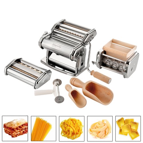 Coffret machine à pâte avec accessoire à raviolis et roulette de découpe - Imperia_0