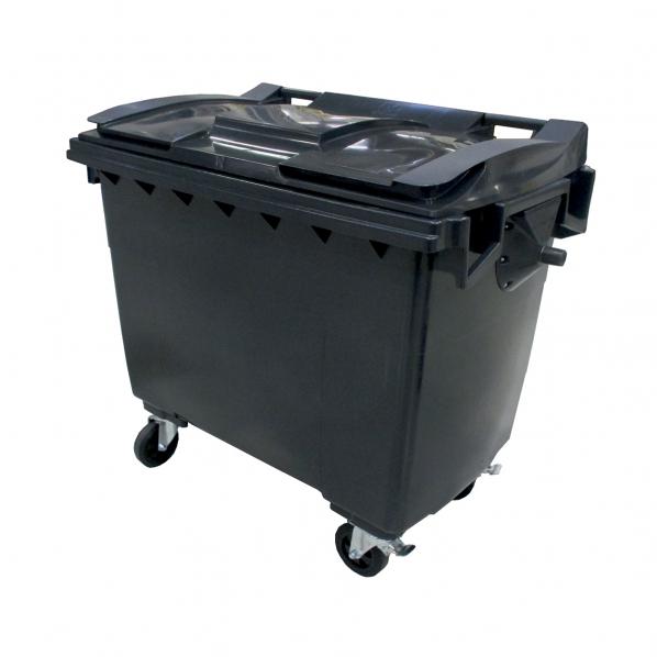 Conteneur poubelle - 660 litres Gris anthracite (RAL 7021)_0