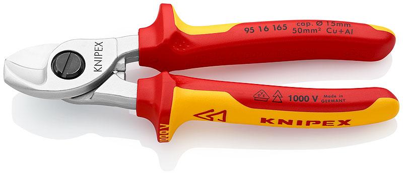 Coupe-câbles isolé 1000v capacité 70mm² longueur 200mm - KNIPEX - 95 16 200 - 481718_0