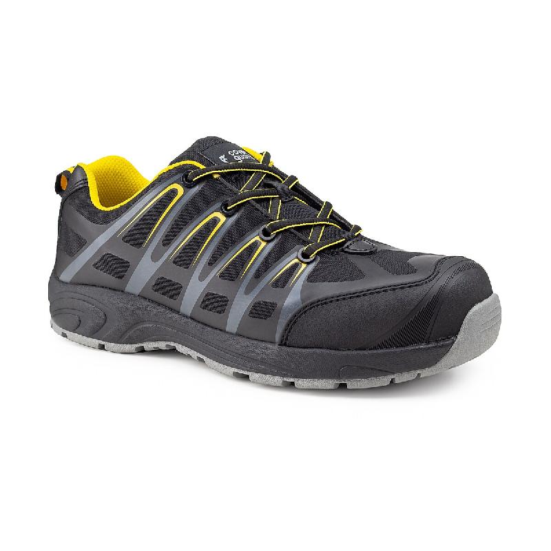 COVERGUARD Chaussures De Sécurité Basses Aluni S3 - Noir/Jaune 40 - 40 multicolore multi-matériau 5450564054042_0
