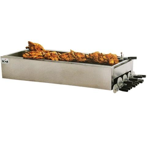 Cuve d'égouttage poulets avec support de broches | MCM - MTB_0