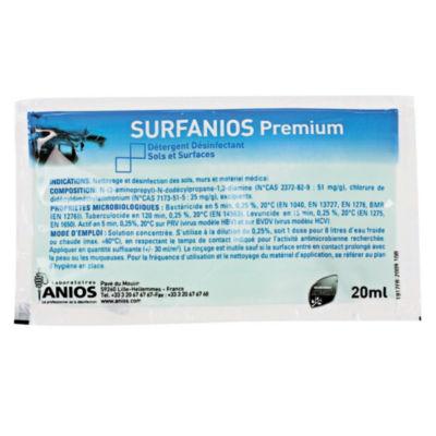 Désinfectant multi-surfaces Anios Surfanios Premium 20 ml, lot de 500_0