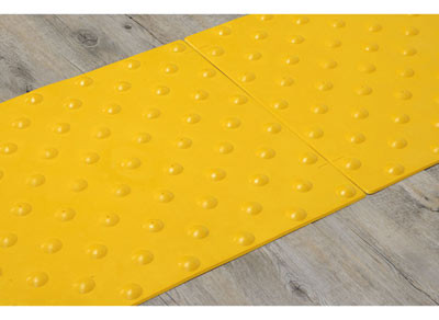 Dalle podotactile pré-adhésivée PU - conforme norme NFP 98-351 - 14 coloris disponibles - 100% recyclable_0
