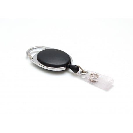 Enrouleur zip ovale avec attache ceinture - élégant et pratique pour badge de proximité_0