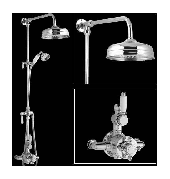 HUDSON REED ELIZABETH COLONNE DE DOUCHE RÉTRO AVEC MITIGEUR