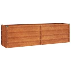 Helloshop26 - Jardinière bac lit surélevé plantes fleurs terrasse jardin de jardin rouillé 160 x 40 x 45 cm acier corten marron 02_0039862 - 30002_0