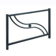 Barrière métallique galvanisée