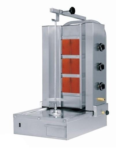 Grill à kebab électrique 60 à 80 kg - Sofraca - 3 ou 4 résistances, thermostats indépendants_0