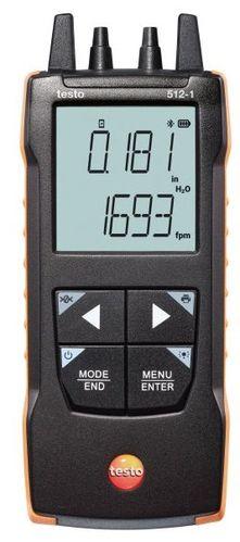 Manomètre différentiel numérique - 0 à +200 hPa - Bluetooth, iOS, Android - TES512-1s - Marque Testo_0